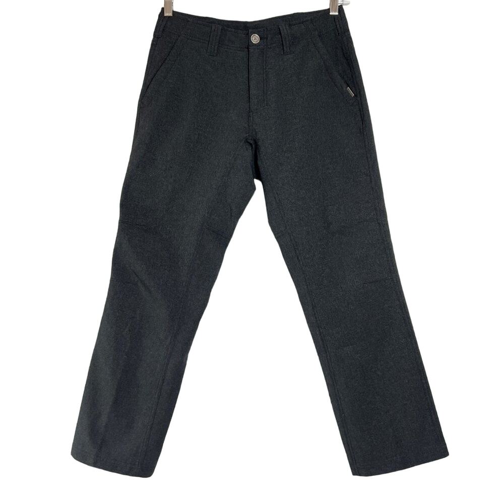 ExOfficio Ometto Pants SIZE 30 Heathered Gray Hiking Soft Shell DWR Cargo Pocket